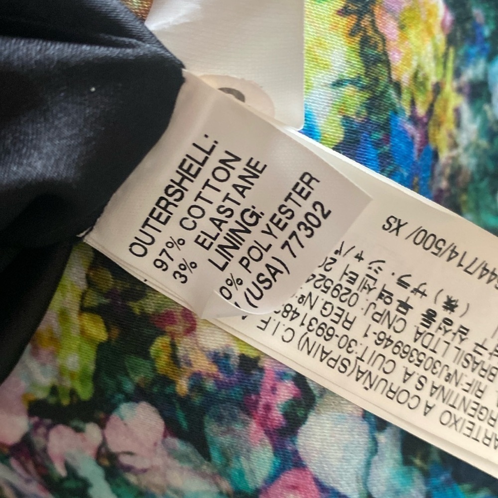 ZARA Floral Botanical Tulip Bloggers Celeb Fave Dress Olivia Palermo X Small - Picture 11 of 15